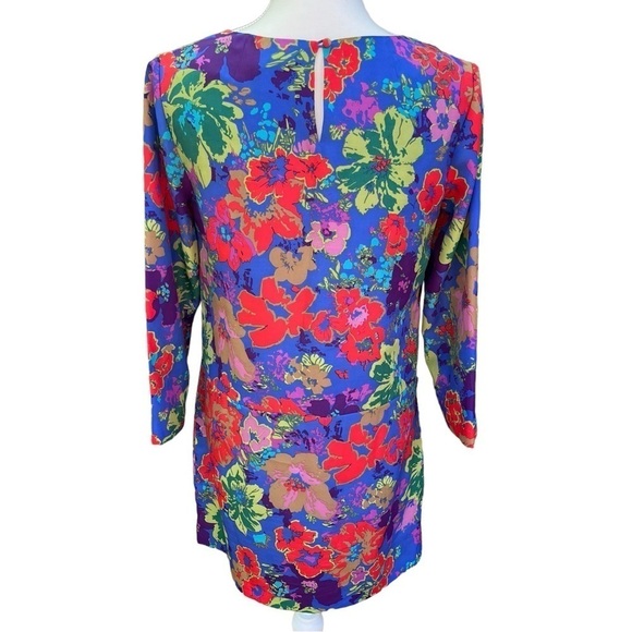 J. Crew Jules Ashbury Silk Floral Dress Size 4 - Picture 6 of 10